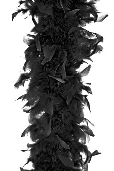 Plunksnų boa, juodas, 180 cm, 1 vnt kaina ir informacija | Karnavaliniai kostiumai | pigu.lt