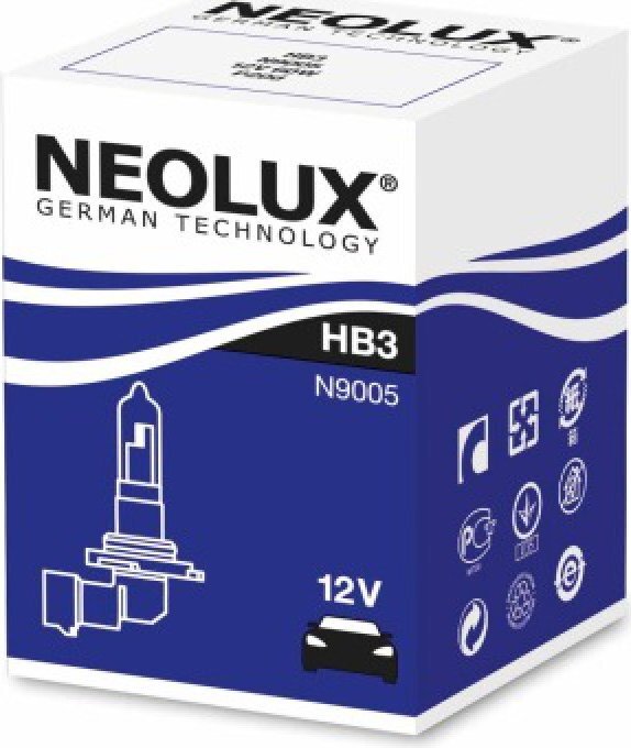 Automobilinė lemputė Neolux HB3, 60W kaina ir informacija | Automobilių lemputės | pigu.lt