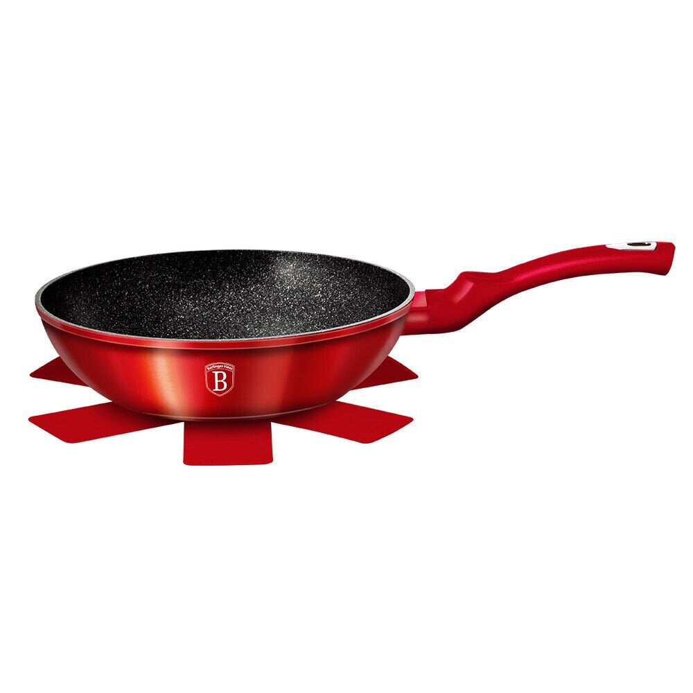 Berlinger Haus Metallic Line WOK keptuvė, 28 cm kaina ir informacija | Keptuvės | pigu.lt