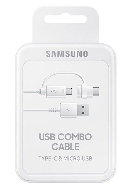 "Samsung" duomenų perdavimo kabelis (C tipo ir mikro USB) EP-DG930DW kaina ir informacija | Laidai telefonams | pigu.lt