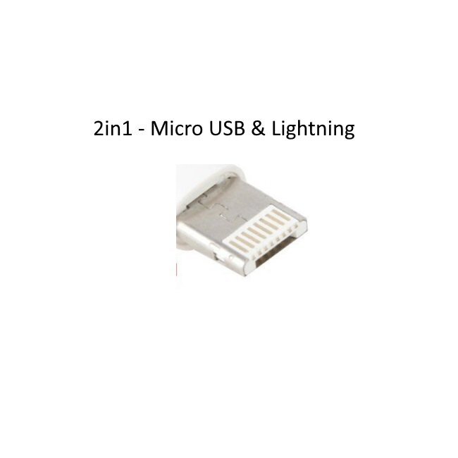 USB kabelis Remax RC-050t 2in1 Lesu microUSB-Lightning 2.0m juodas kaina ir informacija | Laidai telefonams | pigu.lt