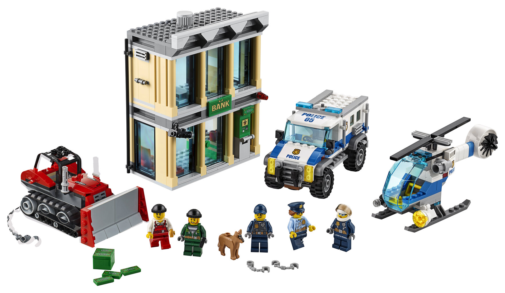 60140 LEGO® City Įsilaužimas buldozeriu цена и информация | Konstruktoriai ir kaladėlės | pigu.lt
