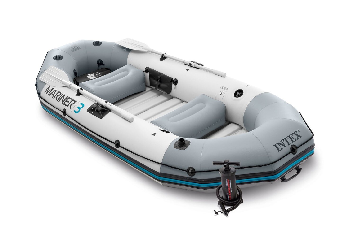 Pripučiama valtis Intex Mariner 3, 297x127x46 cm цена и информация | Valtys ir baidarės | pigu.lt