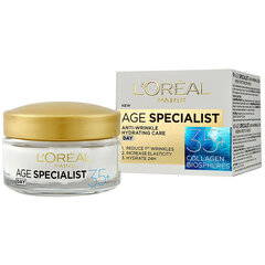 Дневной крем против морщин age specialist 35+ <br /> l'oreal paris цена и информация | Кремы для лица | pigu.lt