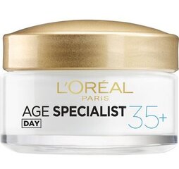 Дневной крем против морщин age specialist 35+ <br /> l'oreal paris цена и информация | Кремы для лица | pigu.lt