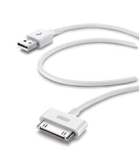 USB кабель для Apple iPhone 4/4S Cellular, белый цена и информация | Кабели для телефонов | pigu.lt