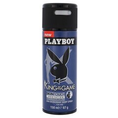 Purškiamas dezodorantas Playboy King of the Game vyrams 150 ml kaina ir informacija | Playboy Apranga, avalynė, aksesuarai | pigu.lt