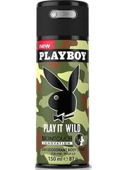 Purškiamas dezodorantas Playboy Play It Wild vyrams 150 ml kaina ir informacija | Playboy Apranga, avalynė, aksesuarai | pigu.lt