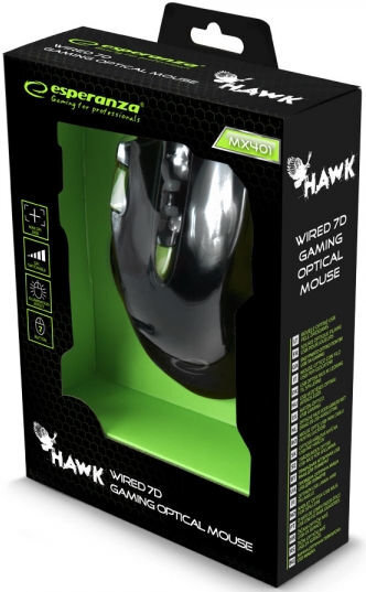 Hawk-MX401, žalia kaina ir informacija | Pelės | pigu.lt