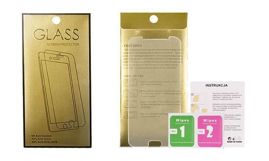 Tempered Glass Gold Iphone 6 PLUS цена и информация | Apsauginės plėvelės telefonams | pigu.lt