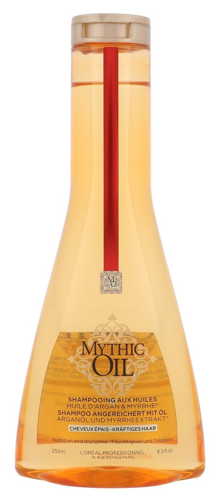 Šampūnas nepaklusniems plaukams su miros ekstraktu L´Oréal Professionnel Mythic Oil Shampoo Thick Hair 250 ml kaina ir informacija | Šampūnai | pigu.lt