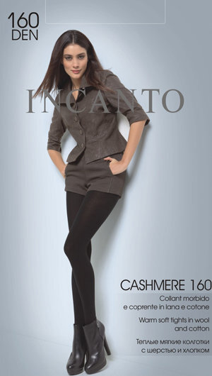 Pėdkelnės moterims Incanto Cashmere 160 DEN, juodos kaina ir informacija | Pėdkelnės | pigu.lt