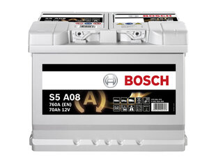 Аккумулятор Bosch S5A08 AGM 70AH 760A цена и информация | Аккумуляторы | pigu.lt