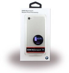 Силиконовый супер тонкий чехол-крышка BMW BMHCP7TRHNA Horizontal Logo Apple iPhone 7 4.7inch, прозрачный/темно синий цена и информация | Чехлы для телефонов | pigu.lt