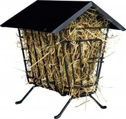 Metalinis šieno stovas graužikams Trixie, 20×23×20 cm, juodas kaina ir informacija | Graužikų ir triušių narvai, jų priedai | pigu.lt