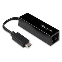 Targus - USB-C to Gigabit Ethernet Adaptor Black kaina ir informacija | Adapteriai, USB šakotuvai | pigu.lt