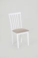 2-jų kėdžių komplektas Milano, baltos/smėlio spalvos