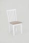 2-jų kėdžių komplektas Milano, baltos/smėlio spalvos kaina ir informacija | Virtuvės ir valgomojo kėdės | pigu.lt
