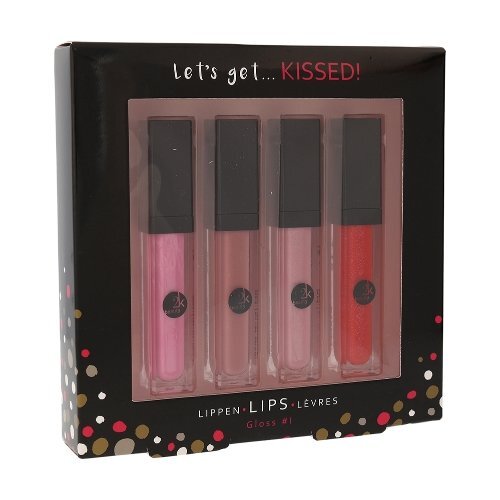 Lūpų blizgių rinkinys Cosmetic 2K Let´s Get Kissed! 4x6 ml kaina ir informacija | Lūpų dažai, blizgiai, balzamai, vazelinai | pigu.lt