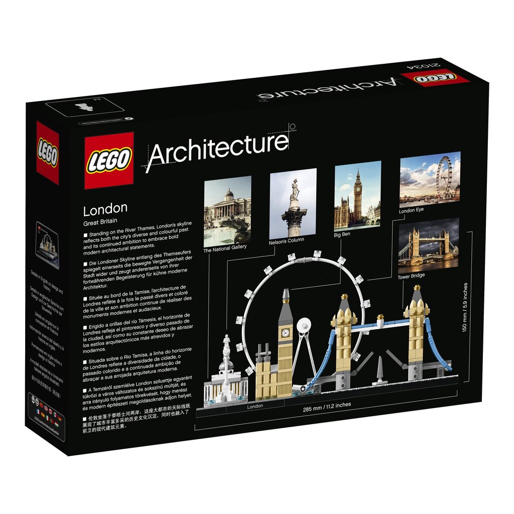 21034 LEGO® Architecture Londonas цена и информация | Konstruktoriai ir kaladėlės | pigu.lt