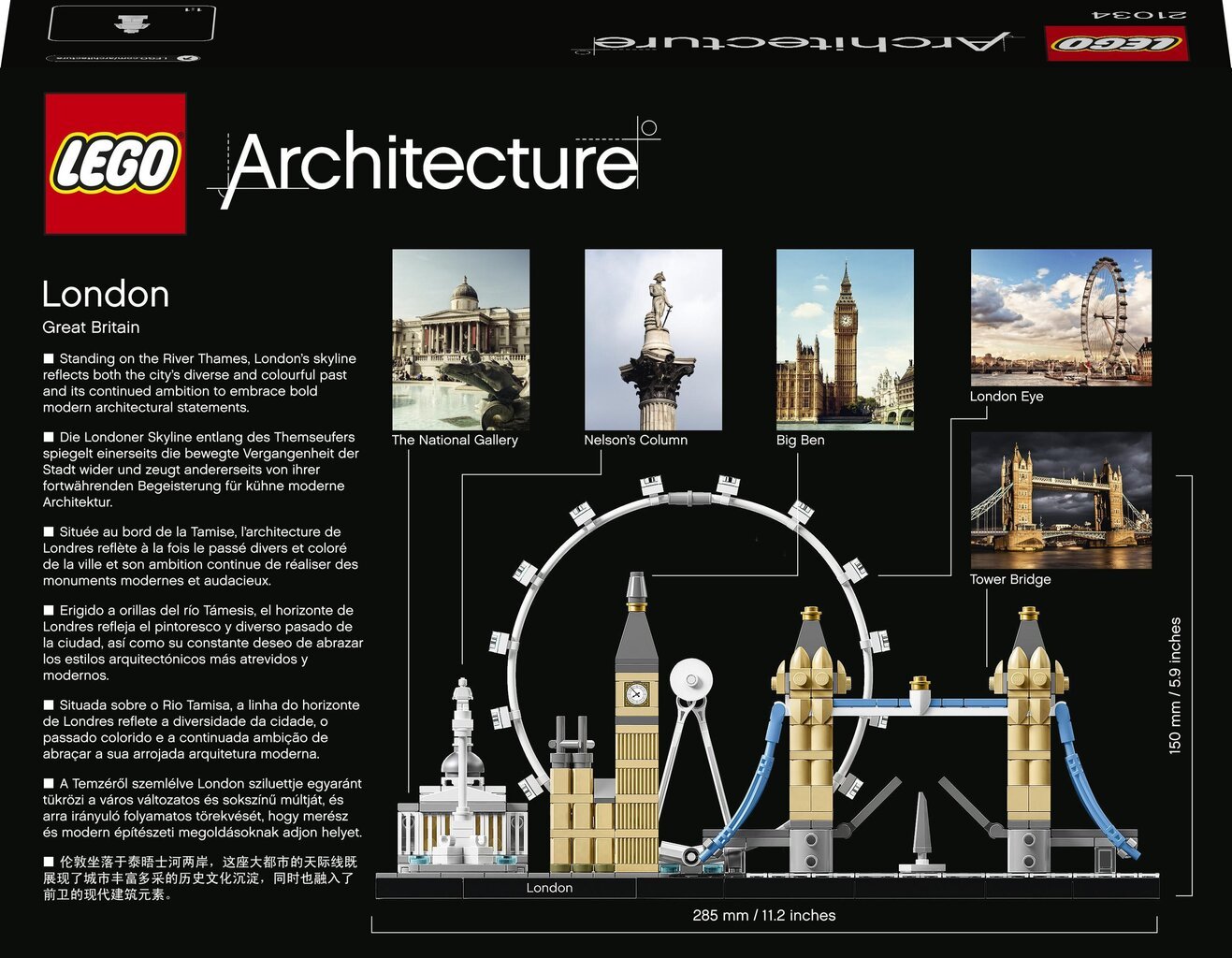 21034 LEGO® Architecture Londonas kaina ir informacija | Konstruktoriai ir kaladėlės | pigu.lt