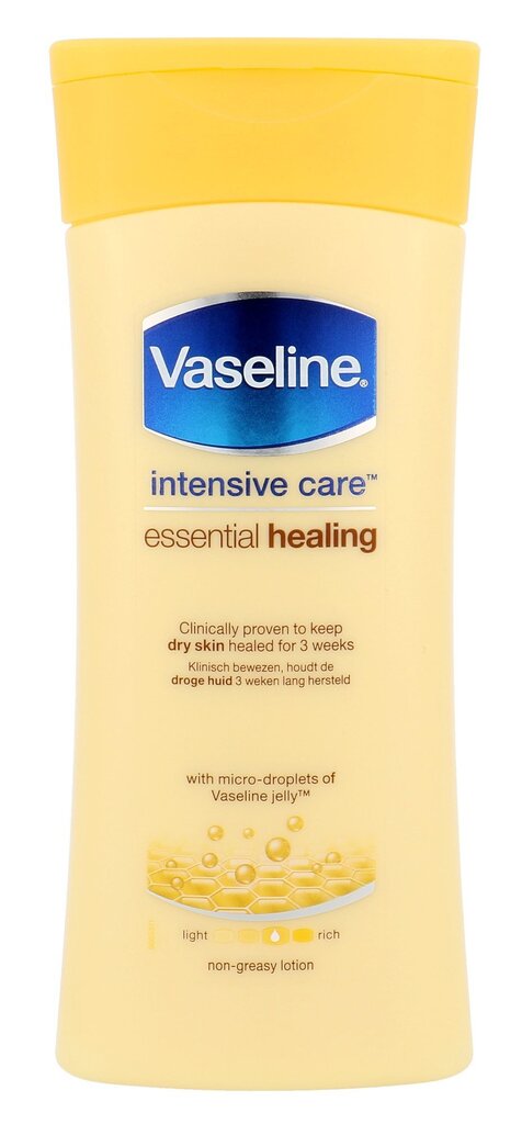 Atkuriamasis kūno losjonas Vaseline Intensive Care Essential Healing 200 ml kaina ir informacija | Kūno kremai, losjonai | pigu.lt