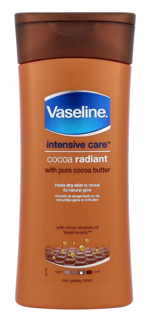 Kūno losjonas Vaseline Intensive Care Cocoa Radiant 200 ml kaina ir informacija | Kūno kremai, losjonai | pigu.lt