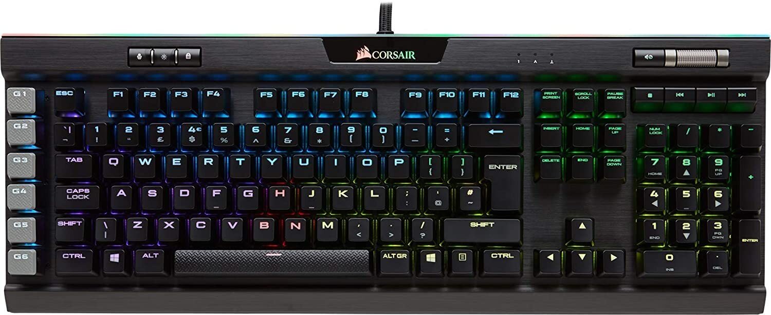 Corsair Gaming K95 RGB Platinum, juoda kaina ir informacija | Klaviatūros | pigu.lt