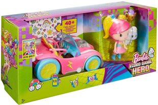 Lėlės Barbie figūrėlė su automobiliu Barbie Video Game Hero DTW18 kaina ir informacija | Žaislai mergaitėms | pigu.lt