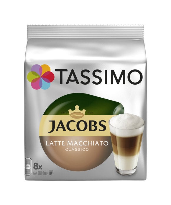 Kavos kapsulės Tassimo Jacobs Latte Macchiato, 268g цена и информация | Kava, kakava | pigu.lt