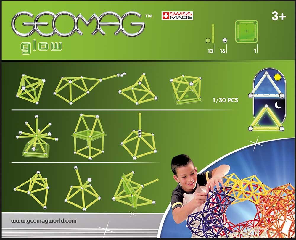 Magnetinis konstruktorius Geomag, 30 d. цена и информация | Konstruktoriai ir kaladėlės | pigu.lt