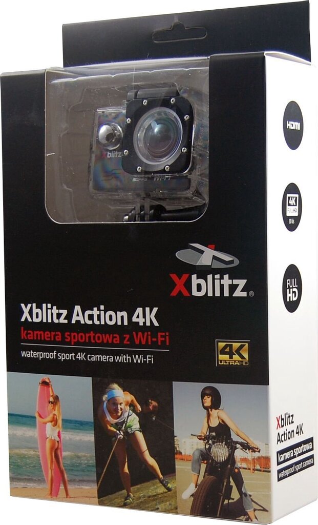 Xblitz Action 4K kaina ir informacija | Veiksmo ir laisvalaikio kameros | pigu.lt