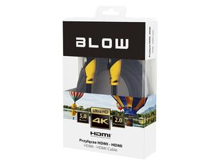 Blow 92-656, HDMI, 5 m kaina ir informacija | Kabeliai ir laidai | pigu.lt