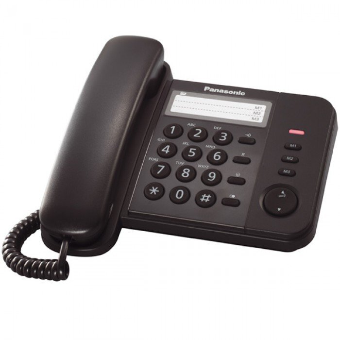 Panasonic KX-TS560EX1B, juodas kaina ir informacija | Stacionarūs telefonai | pigu.lt