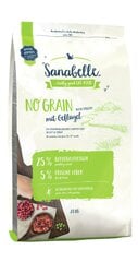 Сухой корм Sanabelle No Grain Poultry 2кг+Snack Lamb 55г цена и информация | Сухой корм для кошек | pigu.lt