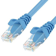 Unitek Cable Patchcord UTP CAT.6 BLUE 3M; Y-C811ABL цена и информация | Кабели и провода | pigu.lt