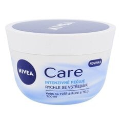 Nivea Care дневной крем 200 мл цена и информация | Кремы, лосьоны для тела | pigu.lt