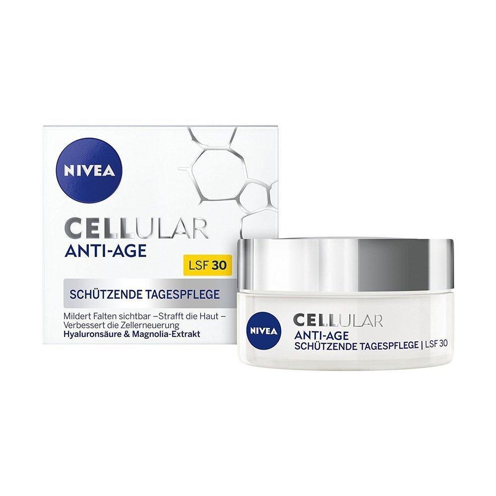 Dieninis veido kremas Nivea CELLular Anti-Age Day Cream SPF30 50 ml kaina ir informacija | Veido kremai | pigu.lt