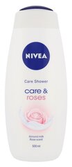 Nivea Care & Roses Care Shower Gel 500мл цена и информация | Масла, гели для душа | pigu.lt