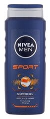 Dušo želė ir šampūnas Nivea Men Sport vyrams 500 ml kaina ir informacija | Nivea Virtuvės, buities, apyvokos prekės | pigu.lt