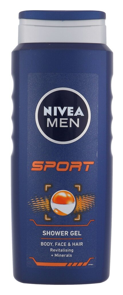 Dušo želė ir šampūnas Nivea Men Sport vyrams 500 ml цена и информация | Dušo želė, aliejai | pigu.lt