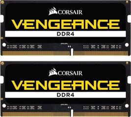 Corsair Vengeance DDR4 SODIMM 2x4GB 2400MHz CL16 (CMSX8GX4M2A2400C16) цена и информация | Оперативная память (RAM) | pigu.lt