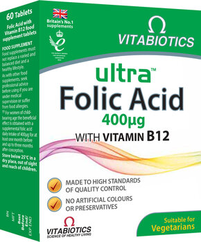 Maisto papildas Ultra Folic Acid, 60 tablečių цена и информация | Витамины, пищевые добавки, препараты для иммунитета | pigu.lt