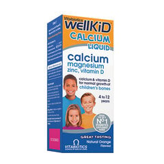 Maisto papildas sirupas Vitabiotics Wellkid Calcium vaikams, 150 ml kaina ir informacija | Vitaminai, maisto papildai, preparatai imunitetui | pigu.lt