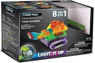 Konstruktorius Laser Pegs 8in1 Tank Runner LASE0020, 100 d. цена и информация | Конструкторы и кубики | pigu.lt