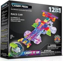 Konstruktorius Laser Pegs 12 in 1 Race Car, G870B цена и информация | Конструкторы и кубики | pigu.lt