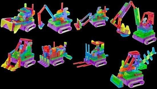 Konstruktorius Laser Pegs 8in1 Construction Runner LASE0015 kaina ir informacija | Konstruktoriai ir kaladėlės | pigu.lt