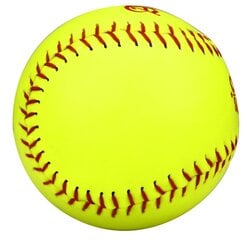 Бейсбольный мяч Abbey 23MH, желтый/красный, 9,5 см цена и информация | Бейсбол | pigu.lt