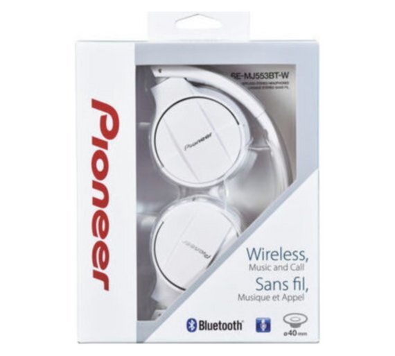 Pioneer SEMJ553 BT-W Bluetooth 3.0 White kaina ir informacija | Ausinės | pigu.lt