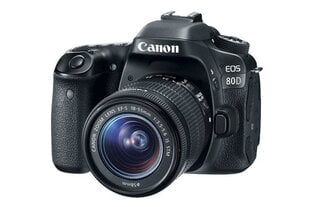 Canon EOS 80D EF-S 18-55mm IS STM цена и информация | Цифровые фотоаппараты | pigu.lt